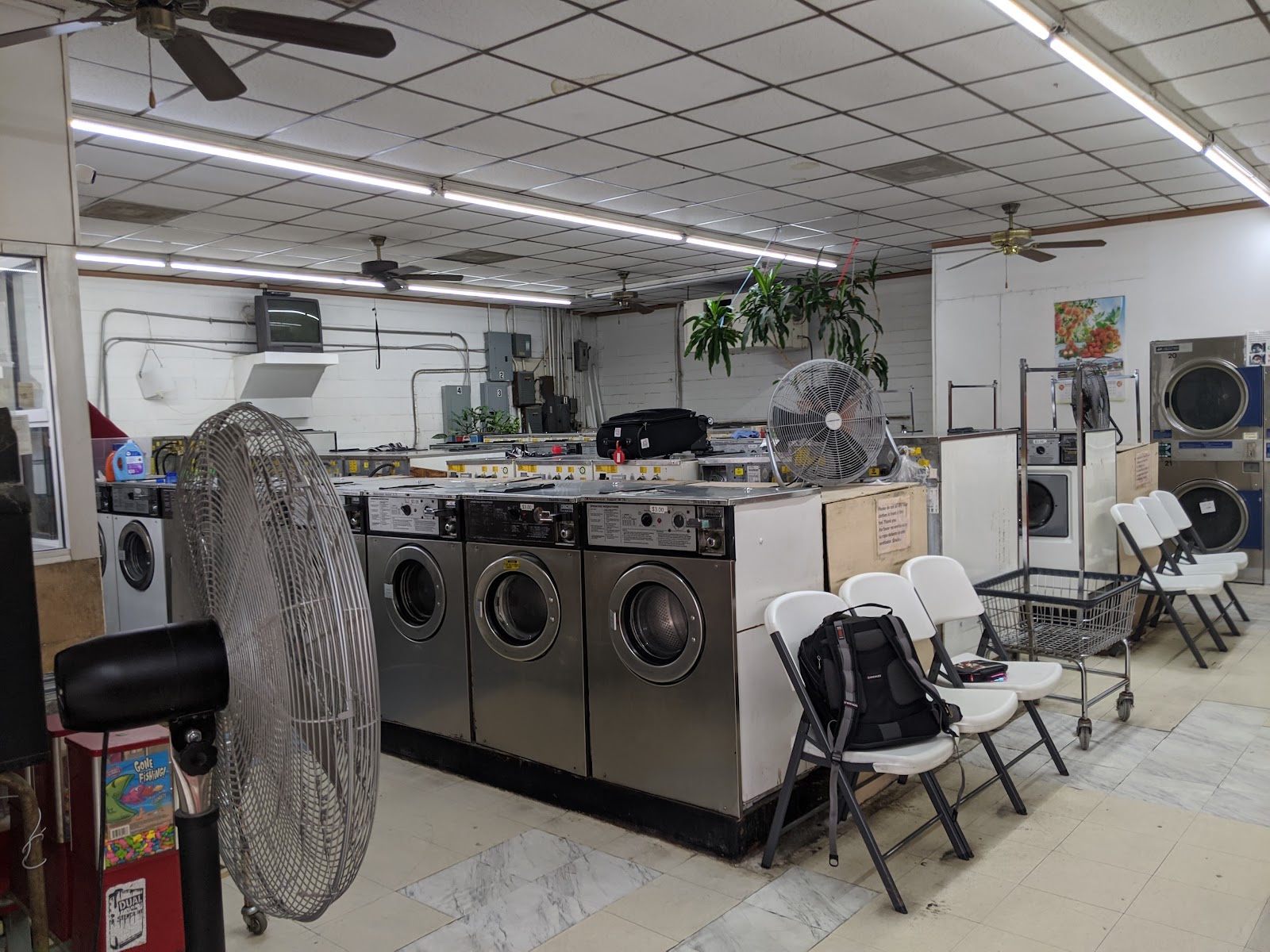 Inside Downtown Washateria at 305 Tuam Street
